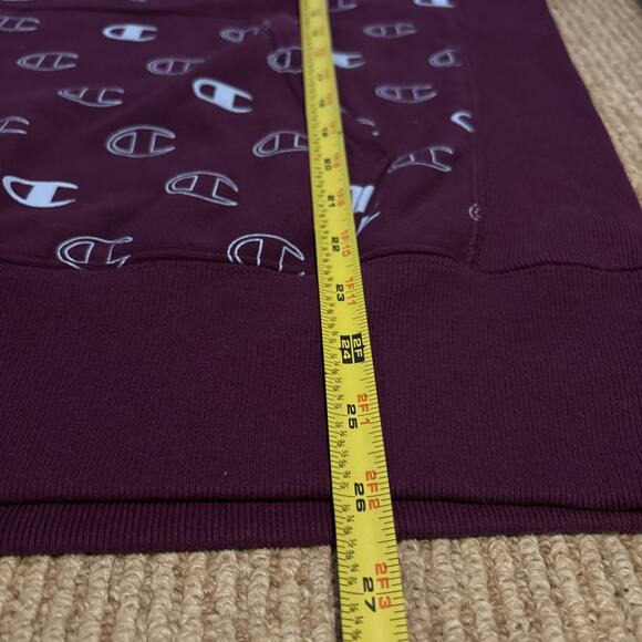 Champion Reverse Weave Hoodie Sweatshirt Men Med Logo Long Sleeve Pocket Thick - Picture 11 of 12